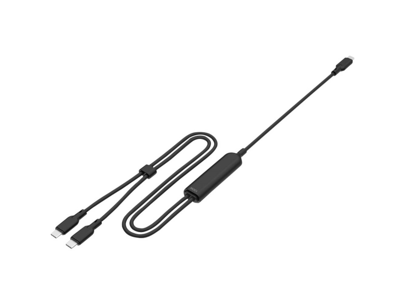 Value Usb Typ C Split-Ladekabel, C - 2X C, St/St, Max. 100W, Schwarz, 1,8 M