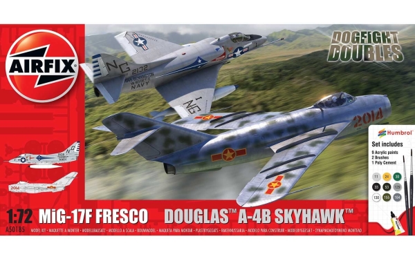Airfix A50185, Model af fly, Monteringssæt, 1:72, Mig 17, Douglas Skyhawk, Ethvert køn, Plast