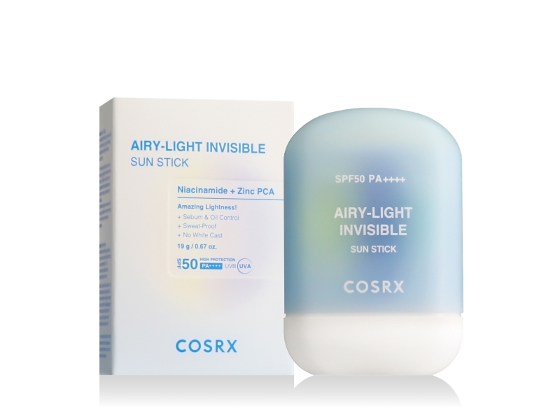 Clarins COSRX Airy-Light Invisible Sun Stick SPF 50+ ansigts-solepind 19 g