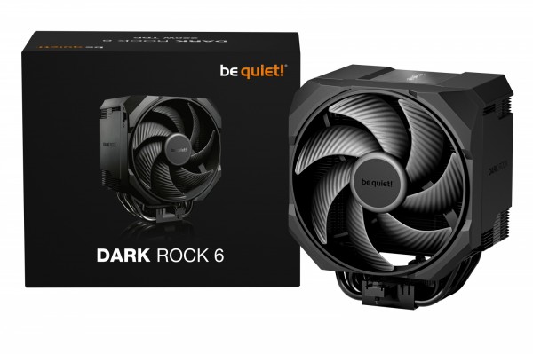 be quiet! Dark Rock 6, Luftkøler, 13,5 cm, 2000 rpm, 89,95 m³/t, Sort
