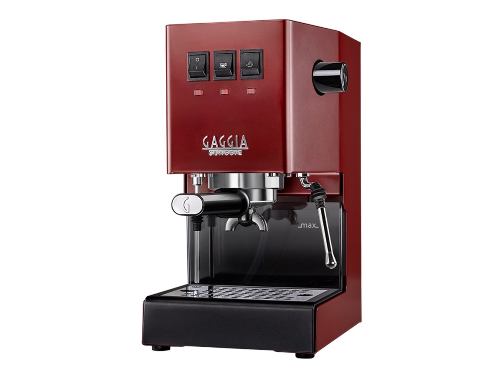 Gaggia Classic E24 Energy Vibes Ri9481 - Kaffemaskine Med Mælkeskummer - 15 Bar - Lobster Red