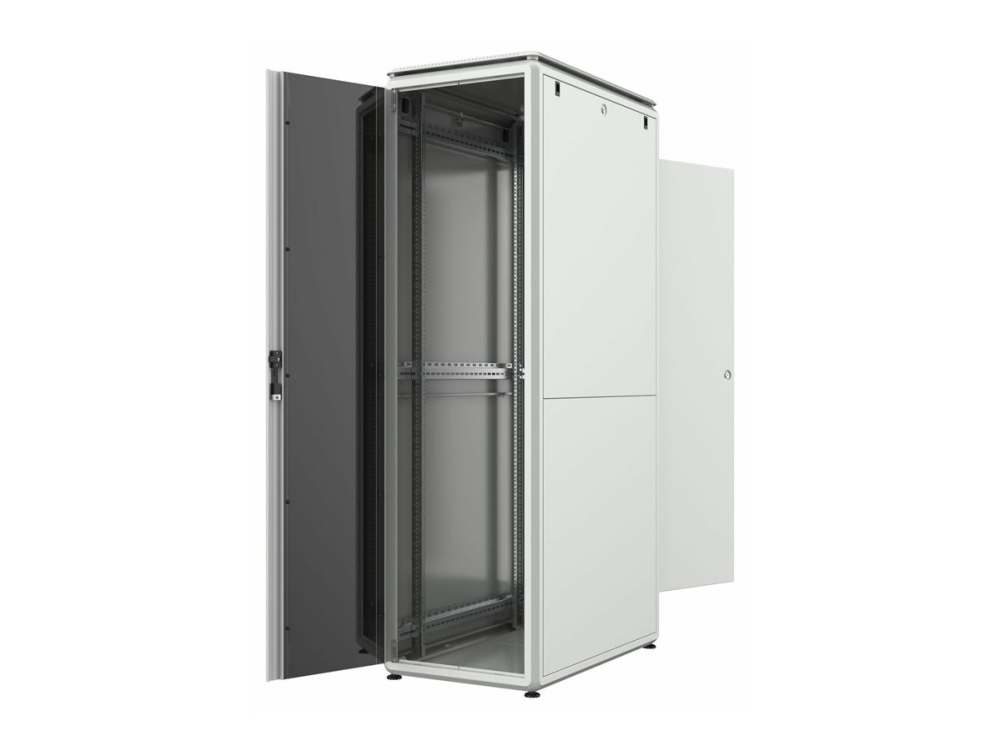 Logon Rdl42u61wh, Freistehendes Gestell, 42U, 600 Kg, Sperrschloss, Verstellbare Füße, Verbessertes Kabelmanagement