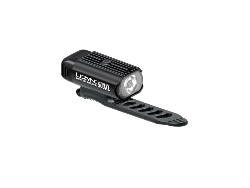 Lezyne HECTO DRIVE 500XL, Forlys, Sort, Aluminium, LED, Dag, Nat, Blinkende lys, Kontinuerligt lys