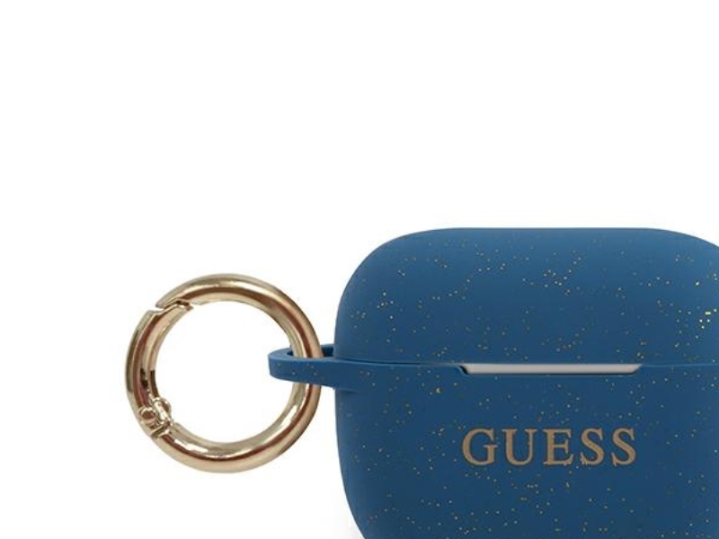Guess Guess GUACAPSILGLBL AirPods Pro cover blue/blue Silicone Glitter