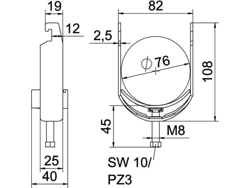 Bbs-Schelle 1-F. 70-76Mm