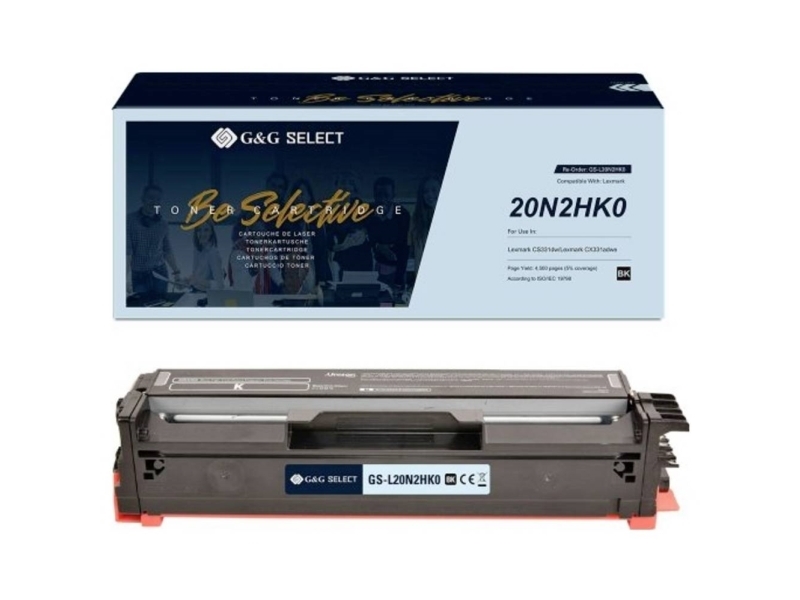 G&G Toner Ersetzt Lexmark 20N2hk0 Kompatibel Schwarz 4500 Seiten Gs-L20n2hk0 (Gs-L20n2hk0)