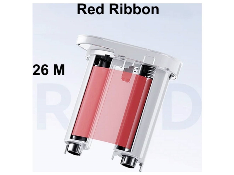 Niimbot Etikettenrolle 76 Mm X 26 M Rot 1 Stück 1Eh00026202 Universaletiketten
