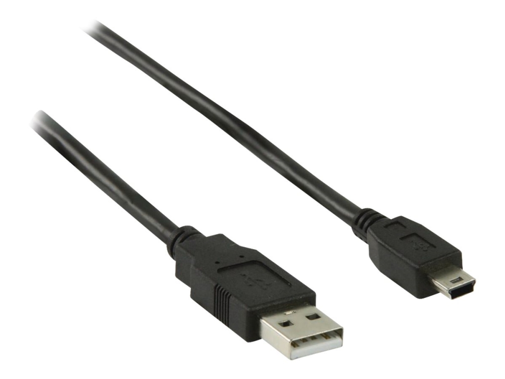 Nedis - Usb-Kabel - Usb (Han) Til Mini-Usb Typ B (Han) - Usb 2.0 - 2 M - Rund - Sort