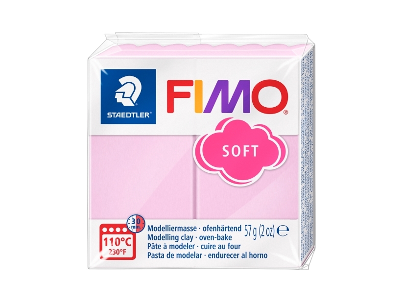 Fimo pehmeä muovailuvaha 56g vaaleanpunainen - (6 kpl)