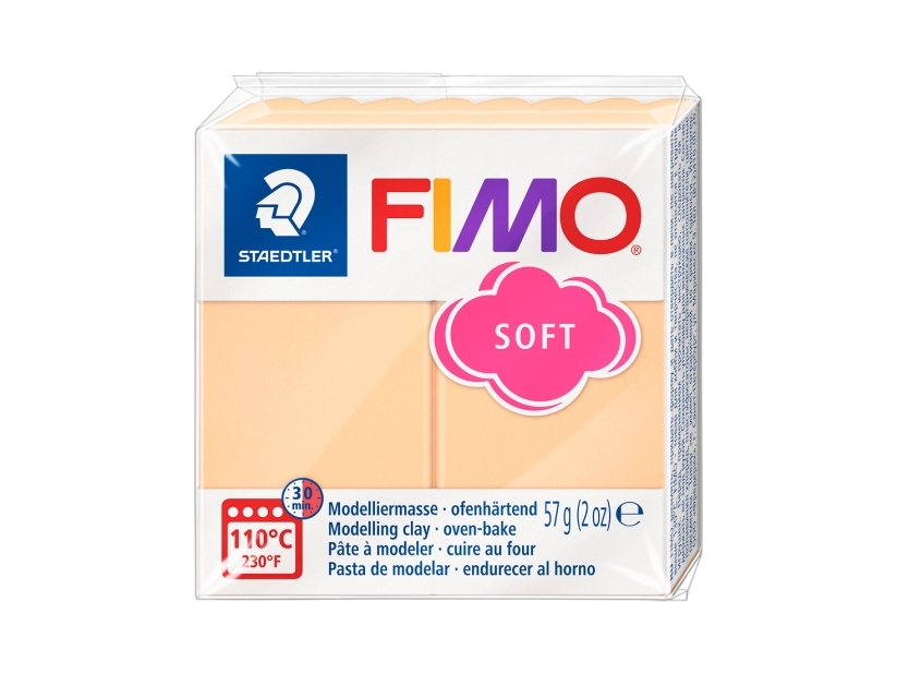 Fimo soft modellera 56g ljus persika - (6 st.) | Leksaker - Kreativitet - Spela degen | GameStuff