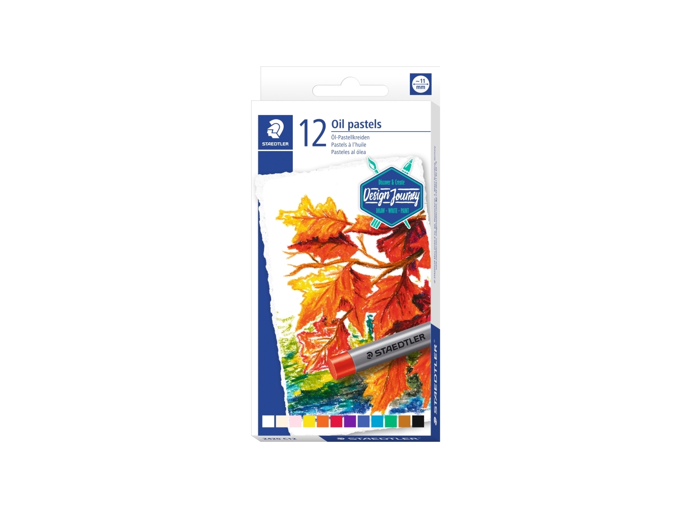 Oljepastellfärger 12 ass/förp - (12 st.) | Skola & Hobby - Konstmaterial - Pastell färger | GameStuff