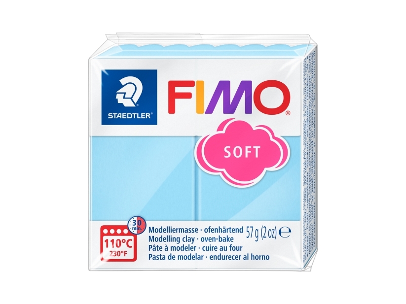 Fimo pehmeä muovailuvaha 56g light Aqua - (6 kpl)
