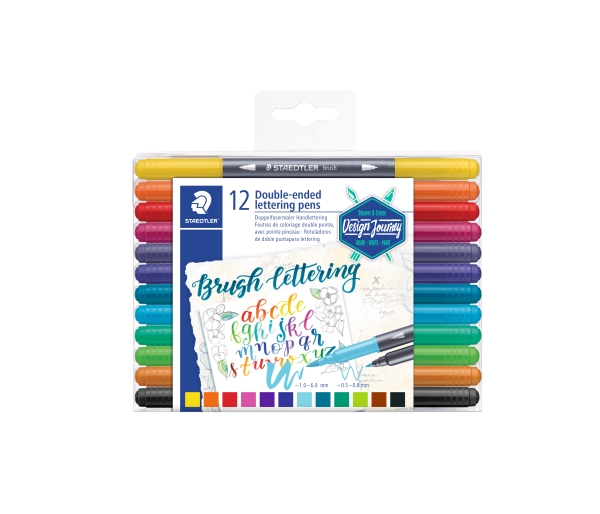 Staedtler duo pen, 12 st. assorterat | Skrivredskap - Fiberpennor & Fineliner - Fiberpennor | GameStuff