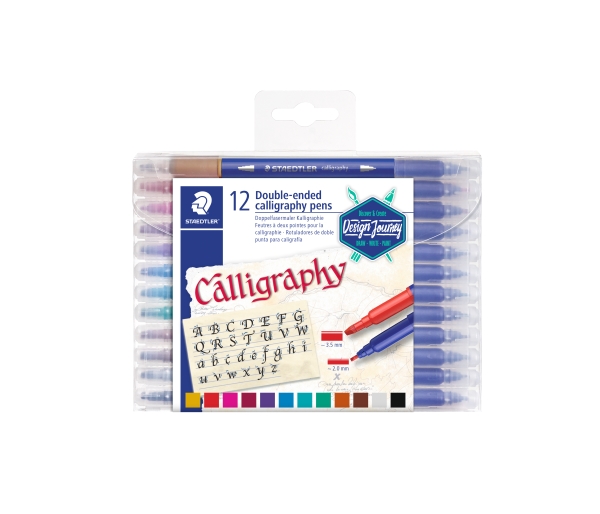 Staedtler kal. duo, 12 st. ass - (5 st.) | Skrivredskap - Fiberpennor & Fineliner - Fiberpennor | GameStuff