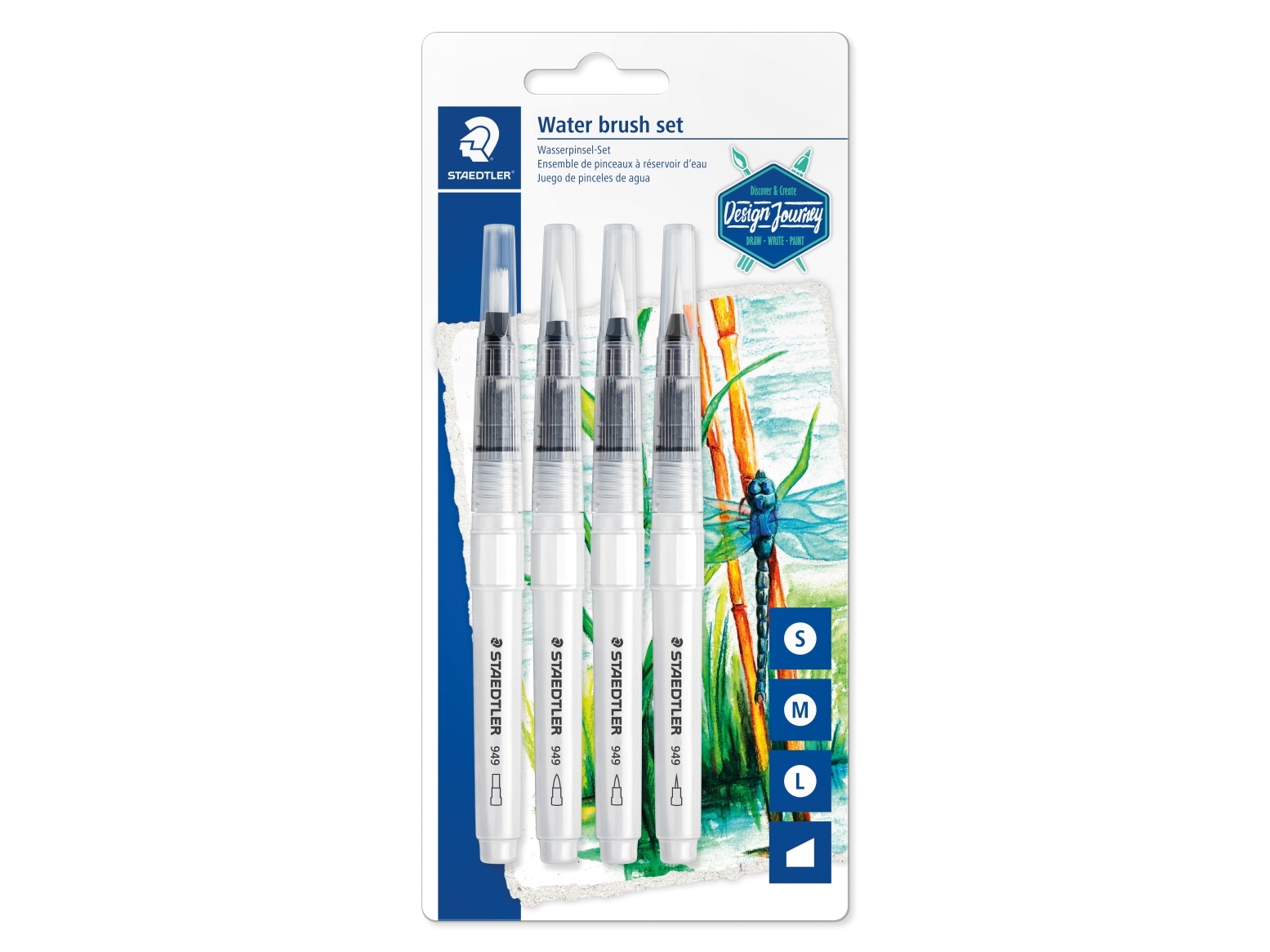 Staedtler 949, Sivellinsetti, Sekalainen, Nailon, 4 kpl