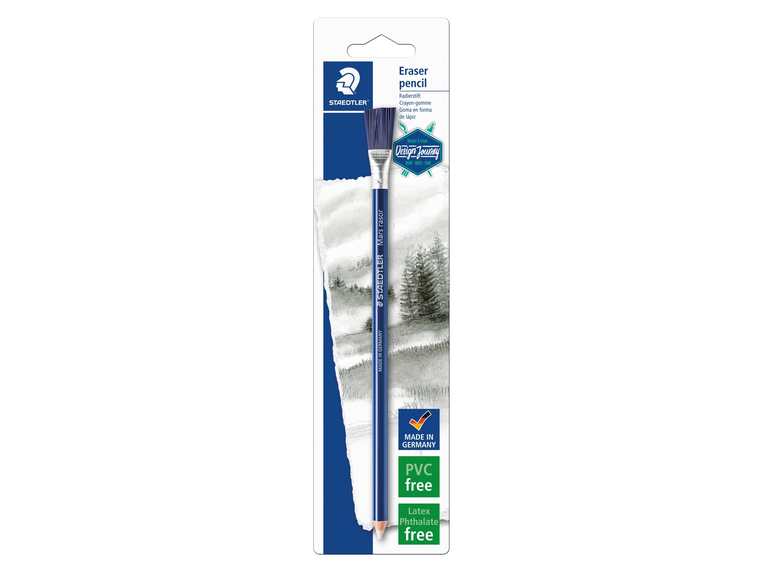 Viskepen m. pensel 1xbk 100% PEFC - (10 stk.)