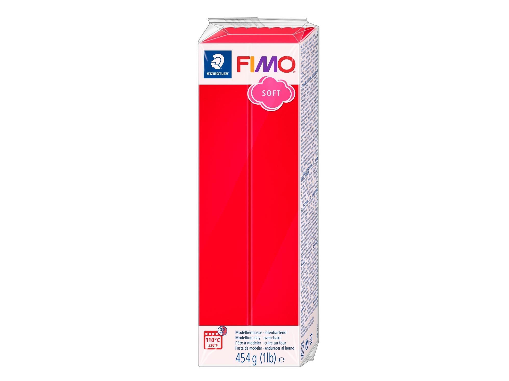 Staedtler FIMO soft modeller 454g Indian rød