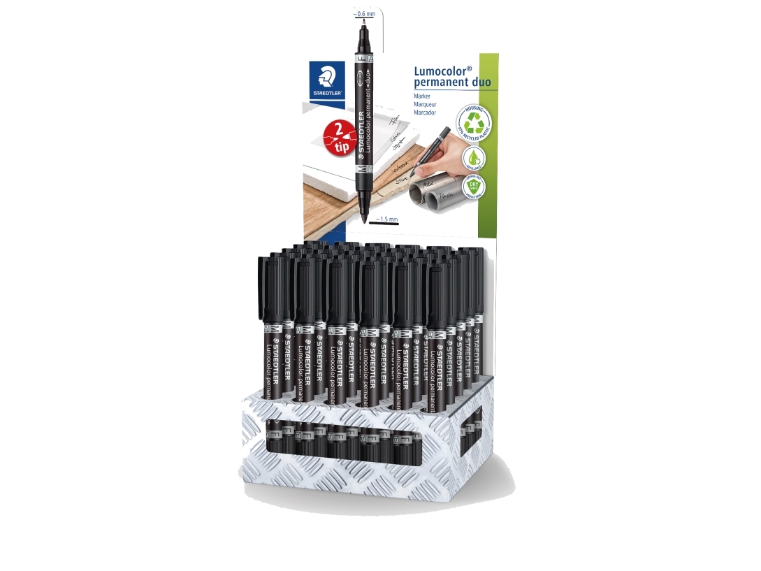 Staedtler Lumocolor 348-9 CA30, Svart, Fin/Kulspets, Svart, 1,5 mm, Universal, Tyskland | Skrivredskap - Överstryckningspennor - Övriga Överstryckningspennor | GameStuff