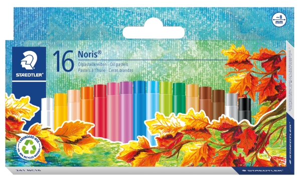 Oljepastellfärg 8 mm 16 st. assorterade - (10 st.) | Skola & Hobby - Konstmaterial - Pastell färger | GameStuff