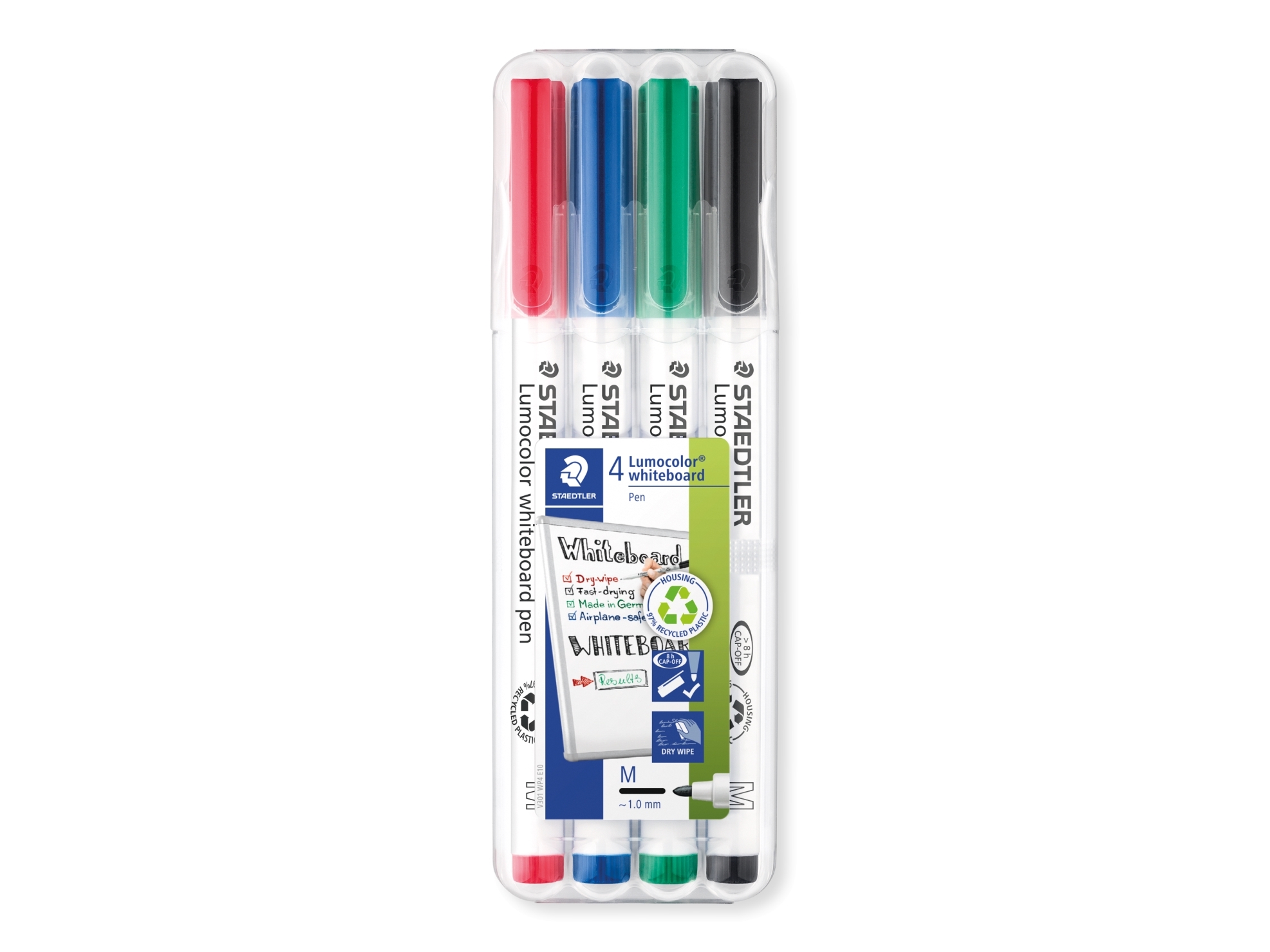 Lumocolor wb-marker 1,0 mm 4 ass./förp. - (10 st.)