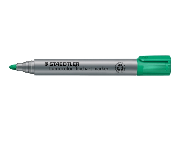 Lumocolor flip c-marker 2 mm grön - (10 st.) | Skrivredskap - Märkpennor - Flipover marker | GameStuff