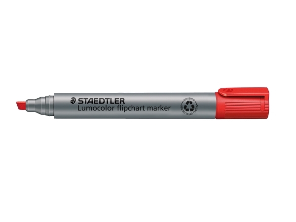 Lumocolor flip c-marker 2–5 mm röd - (10 st) | Skrivredskap - Märkpennor - Flipover marker | GameStuff