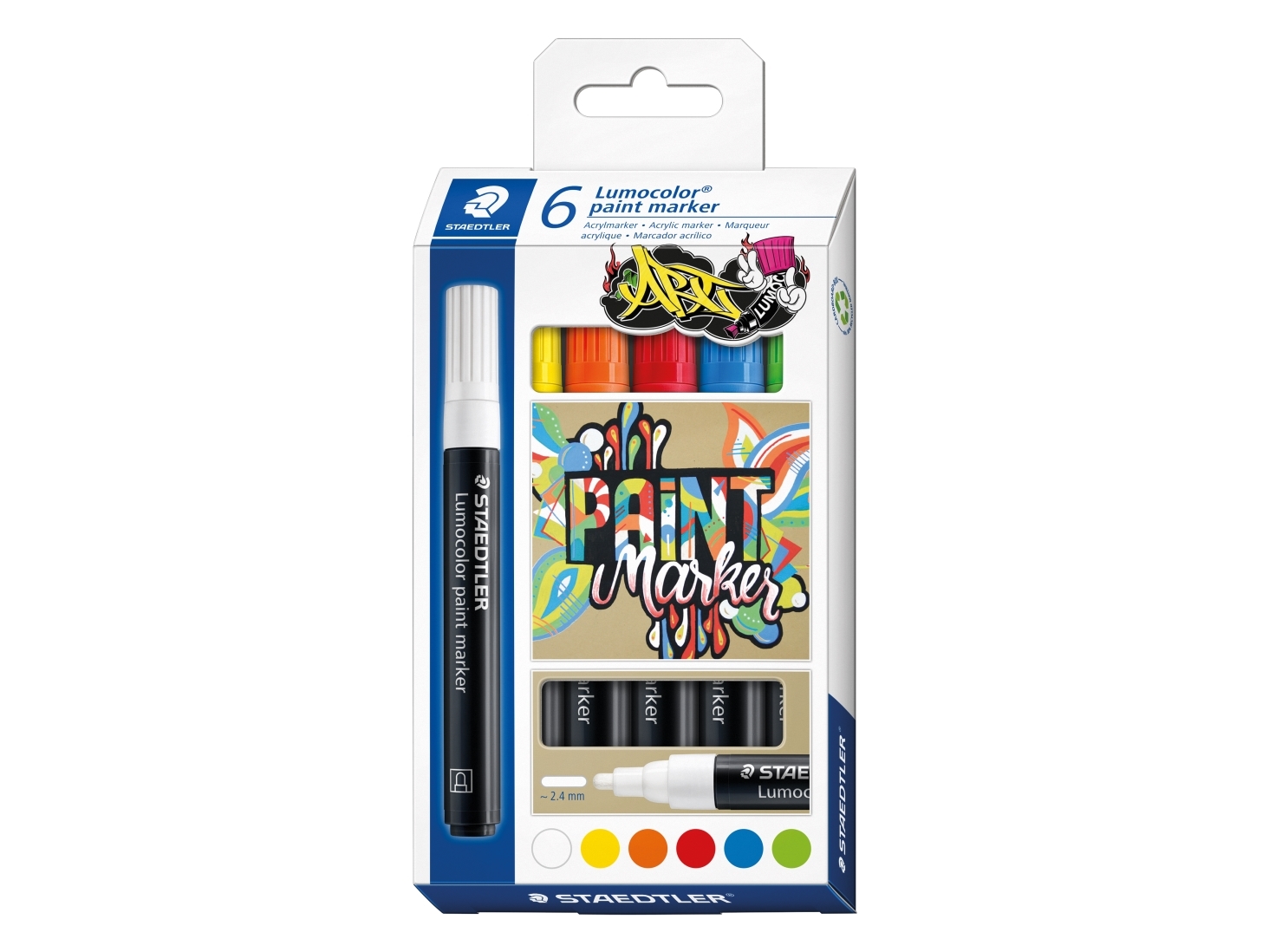Lumocolor paintmarker 6 st./ass (10 st.) | N - A | GameStuff