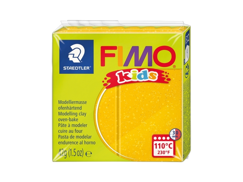 Fimo lasten mallit. 42 gr. kulta - (8 kpl)