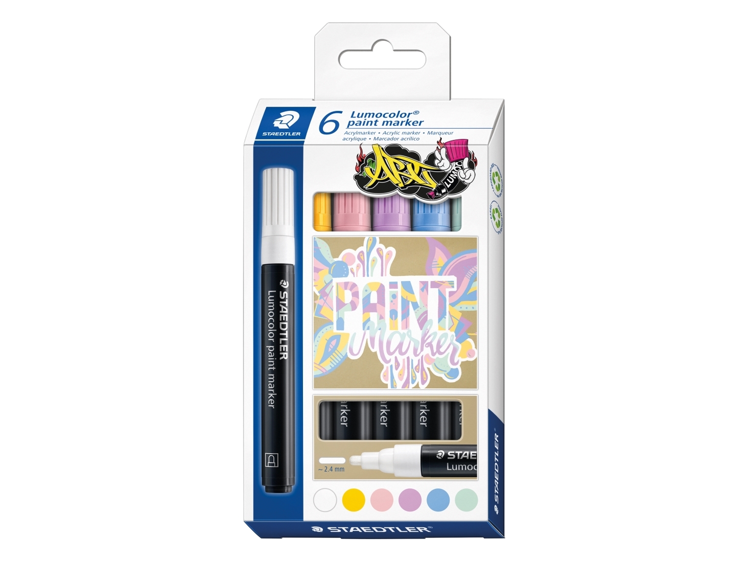 Lumocolor paintmarker 6 st./ass - (10 st.) | N - A | GameStuff
