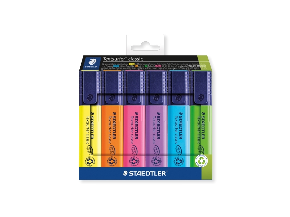 Textsurfer classic bläck 6 ass/etui | Skrivredskap - Överstryckningspennor - Övriga Överstryckningspennor | GameStuff