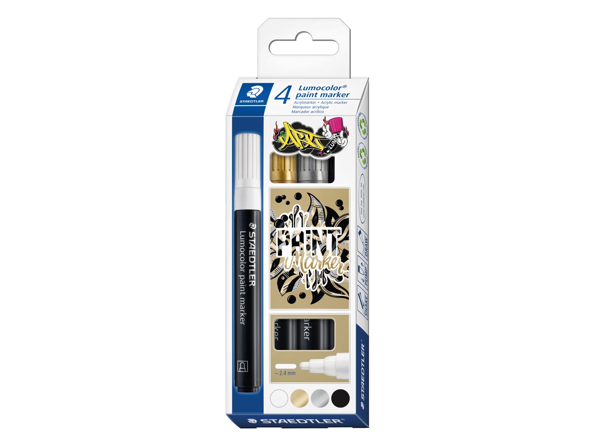 Lumocolor paintmarker 4 st/fp - (10 st.) | N - A | GameStuff