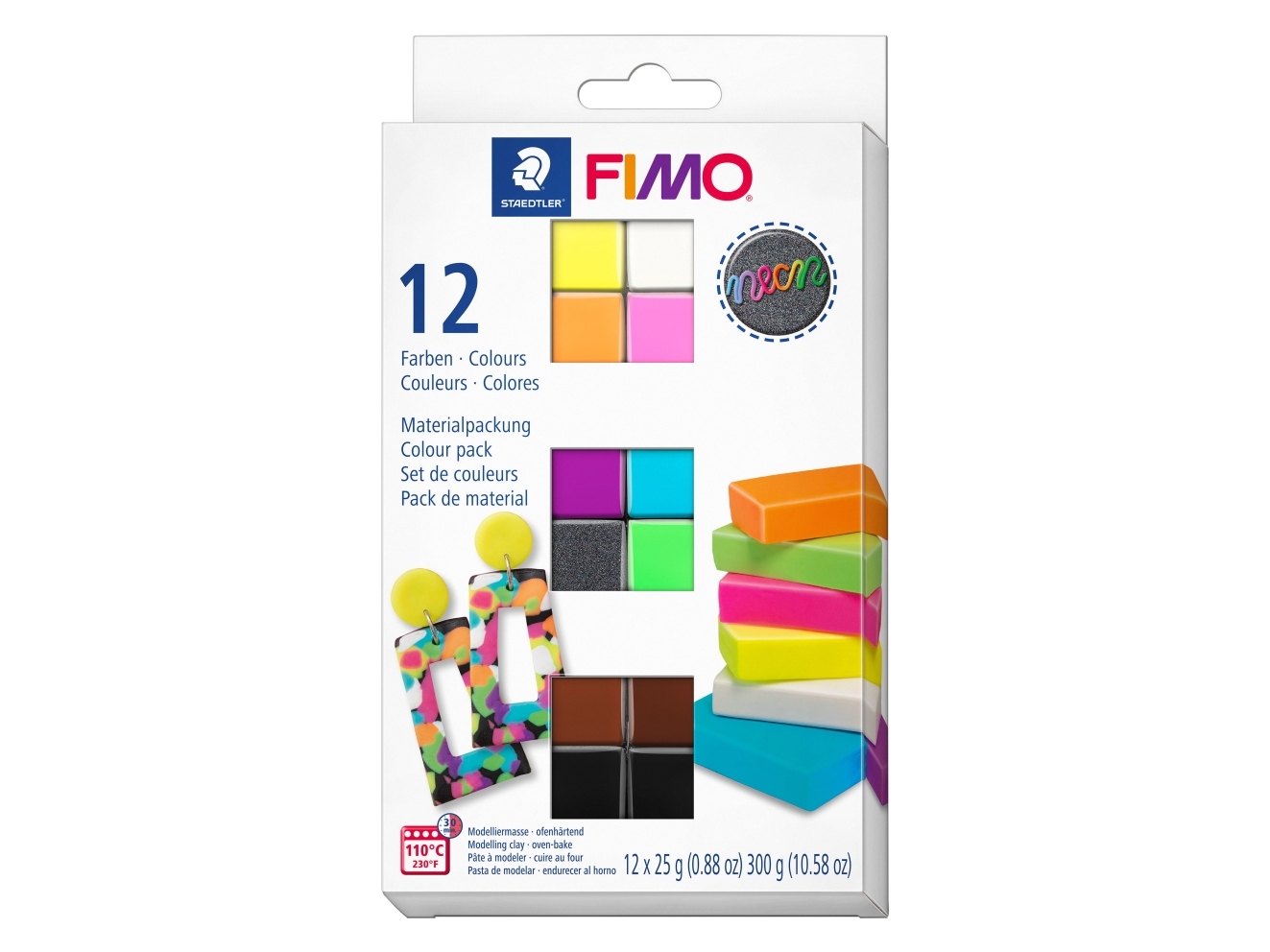 Fimo - Ler Til Ovn - Effekt Sæt - 9 Farver