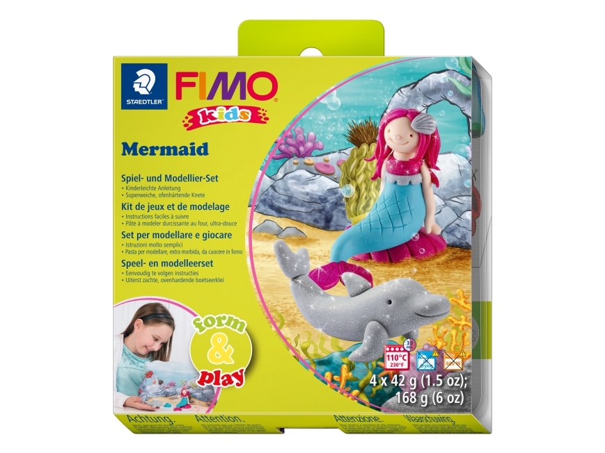 Fimo kids F&P. sjöjungfru - (5 st.) | Leksaker - Kreativitet - Spela degen | GameStuff