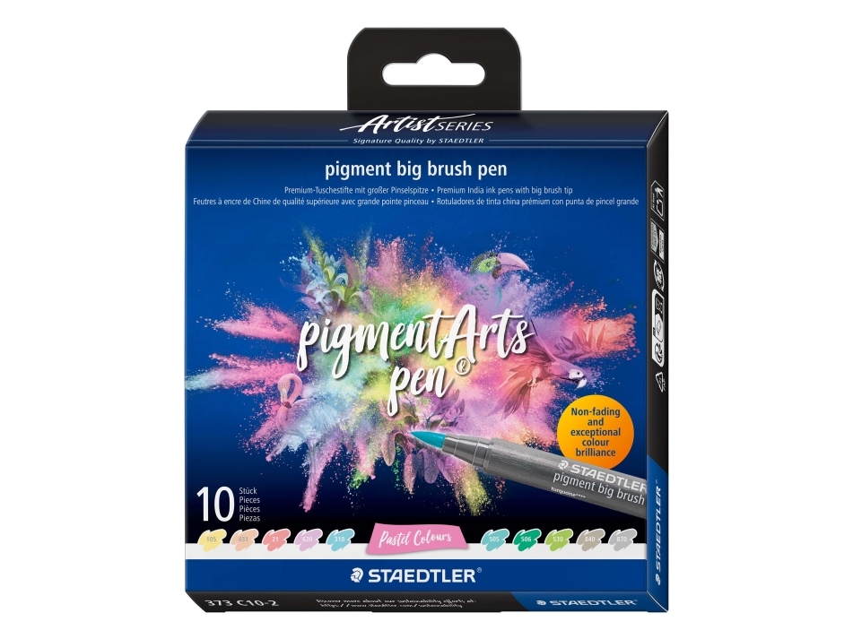 Pensel pigmentpenna stor pastell - (8 st.) | Färg & Tillbehör - Målningsverktyg - Penslar | GameStuff