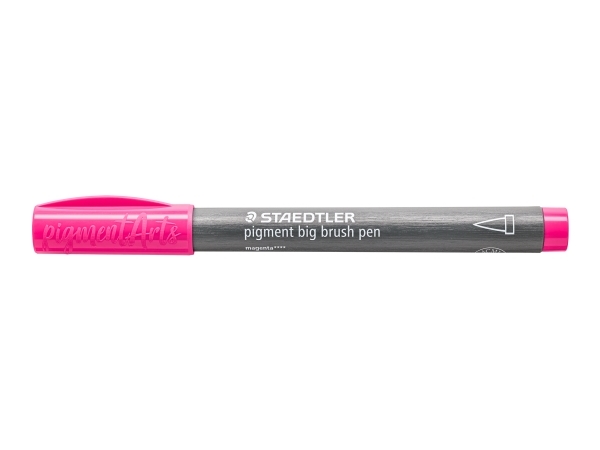 Brush pigment pen stor magenta - (10 stk.)