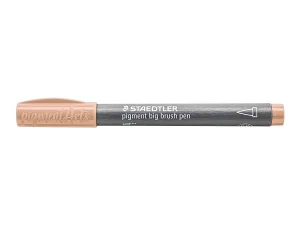 Brush pigment pen stor sand - (10 stk.)
