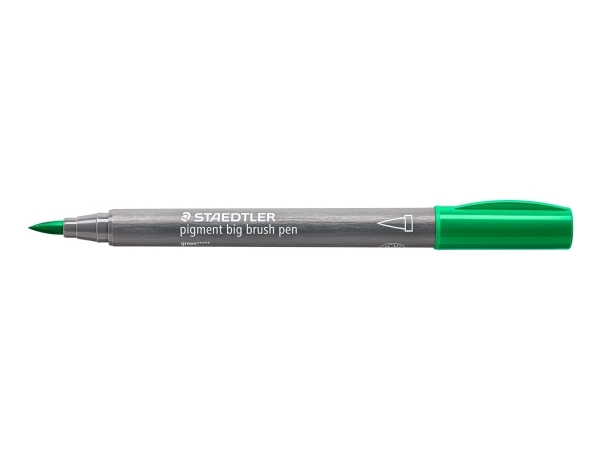Brush pigment penna stor grön - (10 st.) | Färg & Tillbehör - Målningsverktyg - Penslar | GameStuff