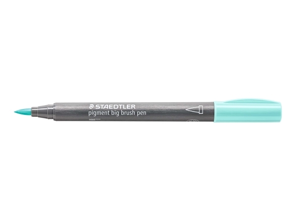 Brush pigment pen stor mint - (10 stk.)