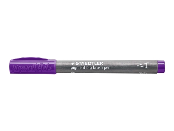 Brush pigment pen stor violet - (10 stk.)