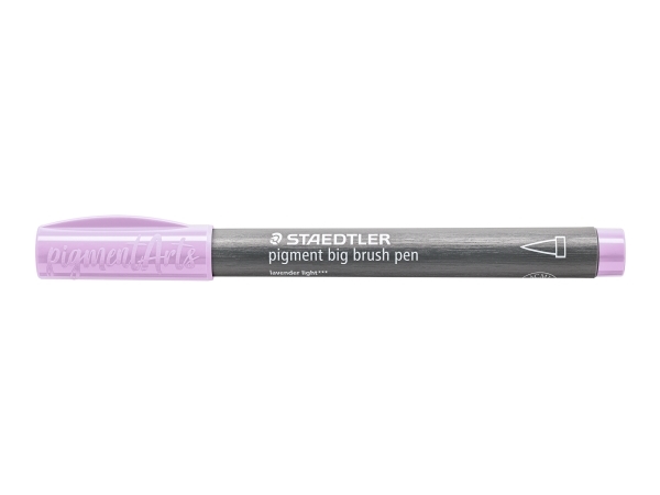 Brush pigment pen stor lys lavendel - (10 stk.)