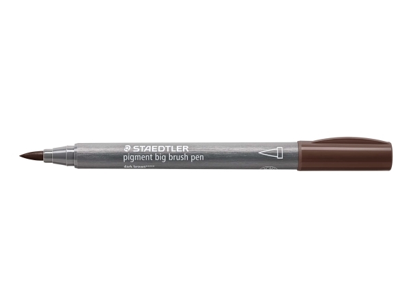 Brush pigment pen stor mörkbrun - (10 st.) | Färg & Tillbehör - Målningsverktyg - Penslar | GameStuff