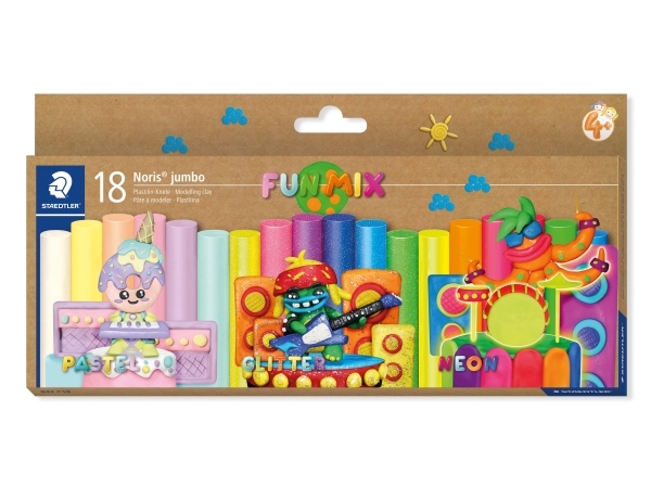 Noris Junior modellera 18 st./ass - (6 st.) | Leksaker - Kreativitet - Spela degen | GameStuff