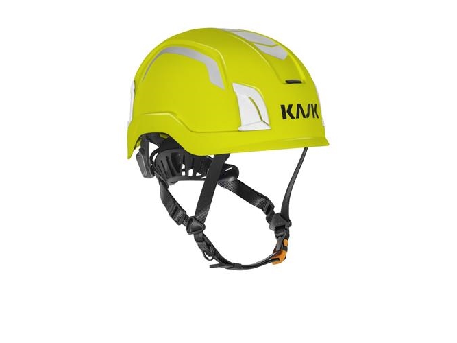 KASK skyddshjälm Zenith X HiViz varmgul 52–63 cm, EN 397, EN 50365 ca 490 g (WHE00074-221.UNI) | Kläder & Säkerhet - Säkerhetsutrustning - Säkerhetshjälm | GameStuff