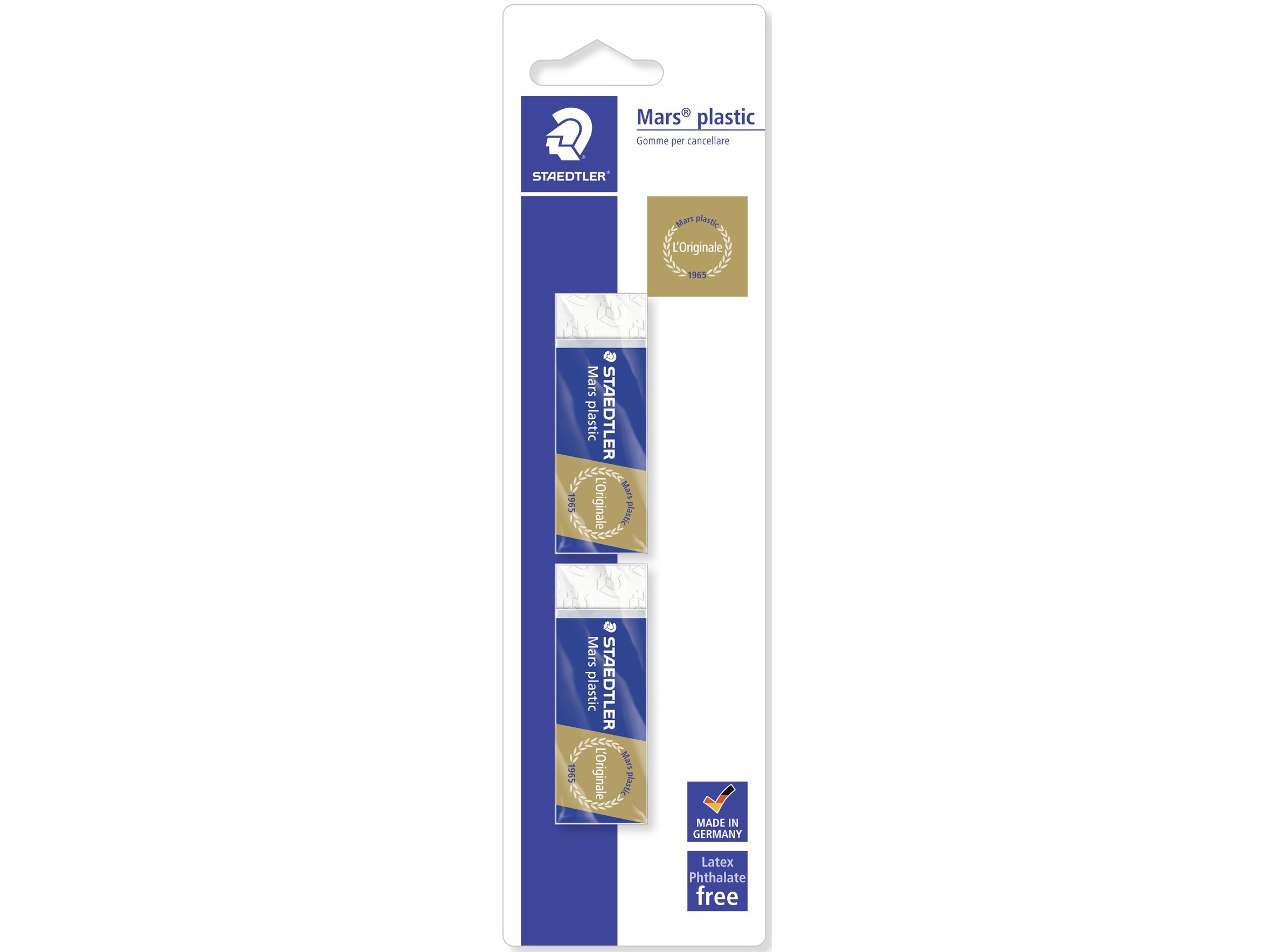 Staedtler Mars 526 50, Muovi, Sininen, Valkoinen, Aikuinen & lapsi, 23 mm, 13 mm, 65 mm