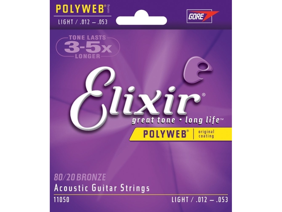 Elixir 11050 Light 12-53 - akustiske guitarstrenge 80/20 bronze