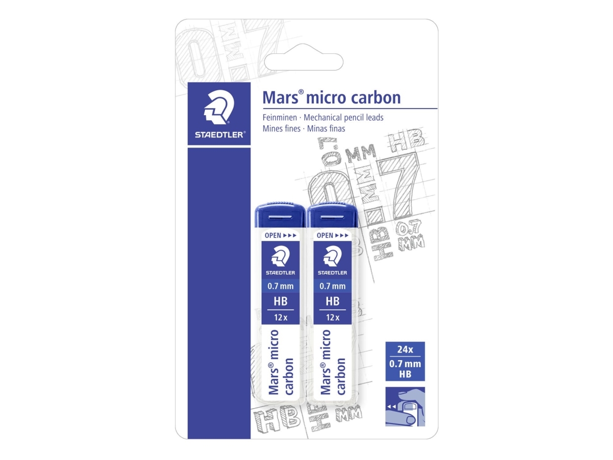 Mars® micro refill 0,7mm HB 2/bk - (10 st.) | Skola & Hobby - Konstmaterial - Pastell färger | GameStuff