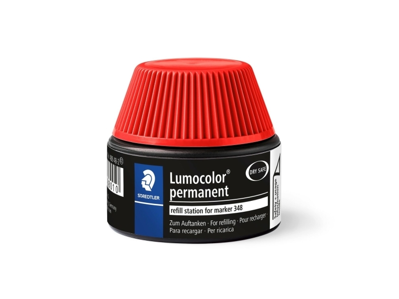 Staedtler Lumocolor 488 48-2, Rød, Flere, 30 ml, 1 stk, Tyskland