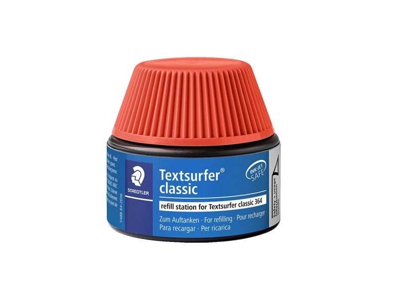 Staedtler Textsurfer classic refill station 488 64, Rød, 1 stk