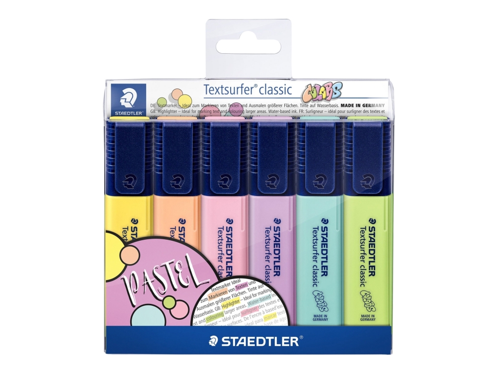 STAEDTLER Textsurfer classic 364 - Överstrykningspenna - blandfärger - vattenbaserat bläck - 1-5 mm (paket om 6) | Skrivredskap - Överstryckningspennor - Övriga Överstryckningspennor | GameStuff