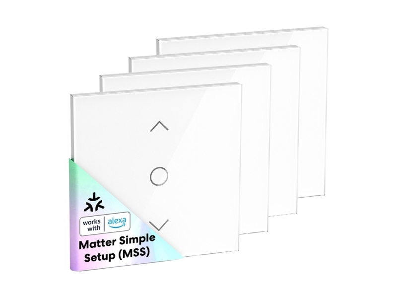 Meross Smart-Rollladenschalter Meross Mrs100ma(Eu) Wi-Fi (Matter) (4Er-Set)